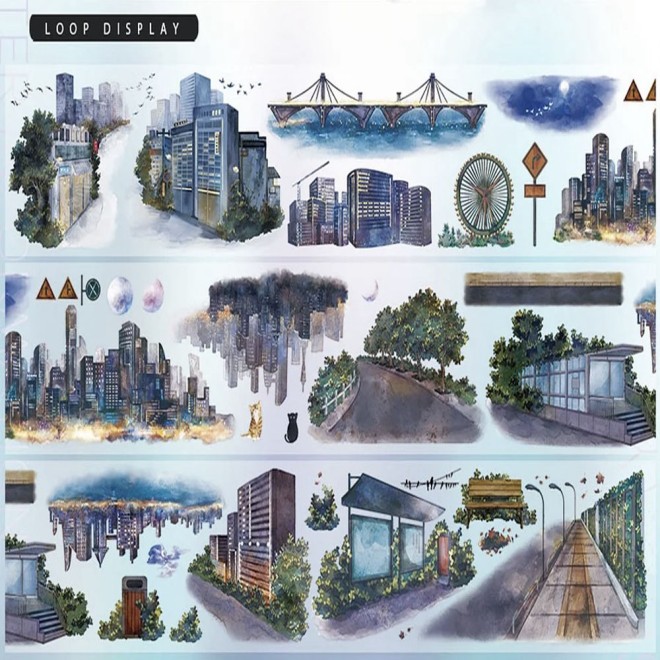 Night City Lights PET tape