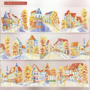 Autumn City PET tape