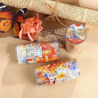 Autumn City PET tape