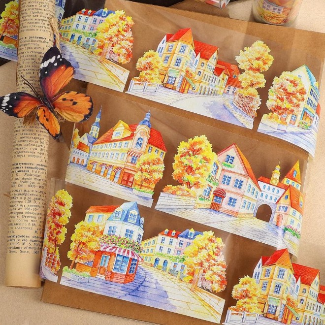 Autumn City PET tape