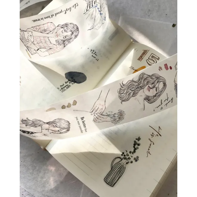 Sketch Girl PET tape