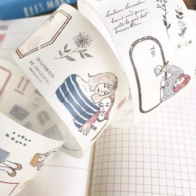 Pion label Girl WASHI tape