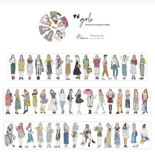 Pion 46 Girls WASHI tape 