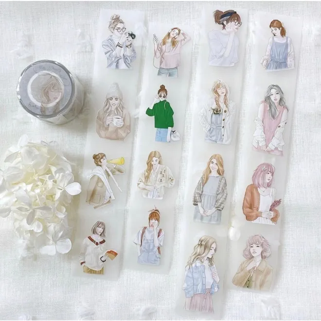 Hairmo Hello Girl Fashion Matte PET tape