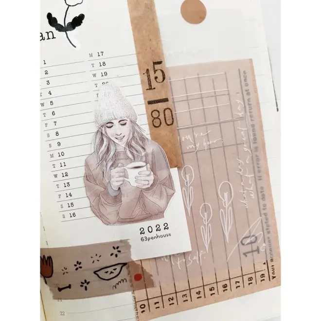 Hairmo Hello Girl Fashion Matte PET tape