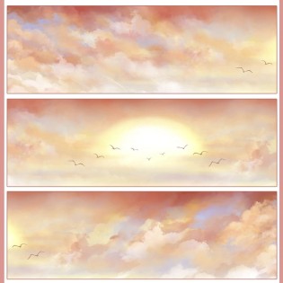Sunset Clouds PET tape