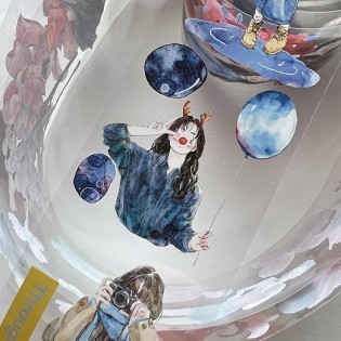 Ding Ding Dont settle for less girls PET tape