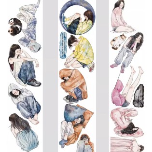 Ding Ding Ups and down girls Glossy PET tape