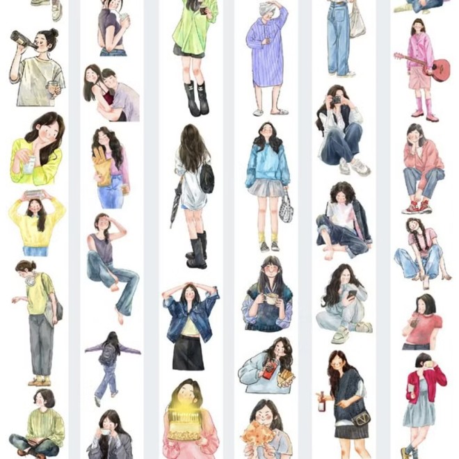 Ding Ding City Girl PET tape