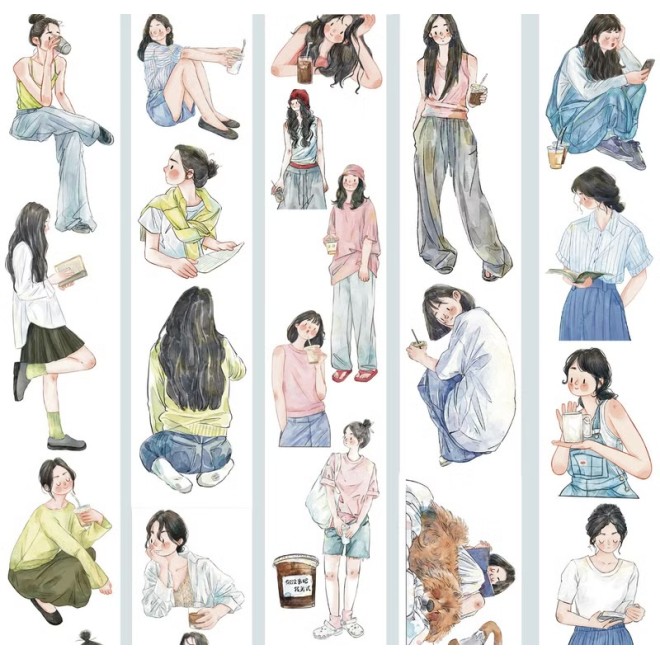 Ding Ding Coffee Lover girls  PET tape