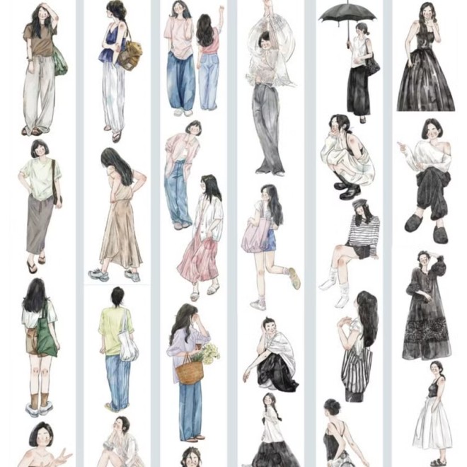 Ding Ding Small Wardrobe girls PET tape