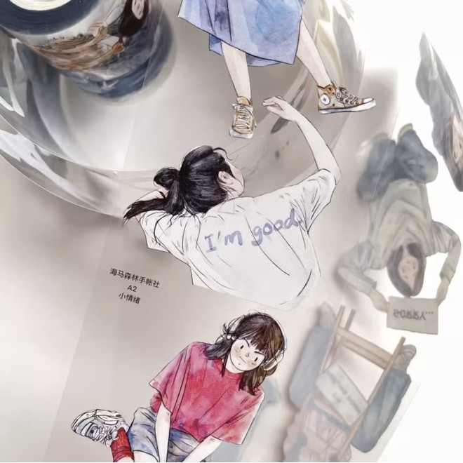 Ding Ding Happy Girl PET tape