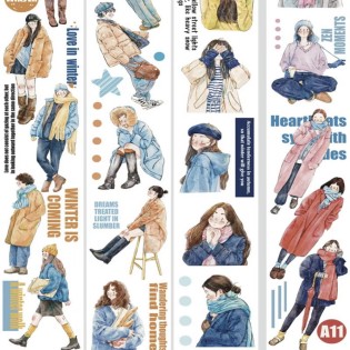 Ding Ding Winter Girls PET tape