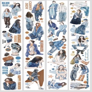 Ding Ding Little Blue Girls PET tape