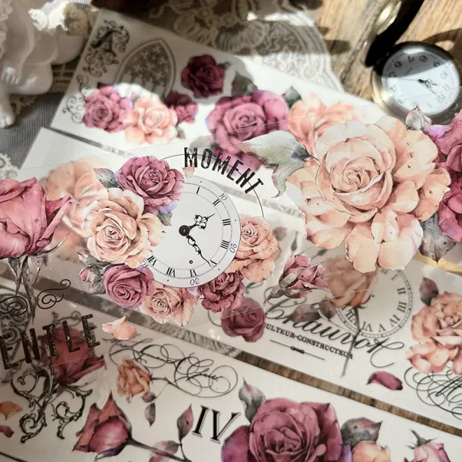 Vintage Rose PET tape