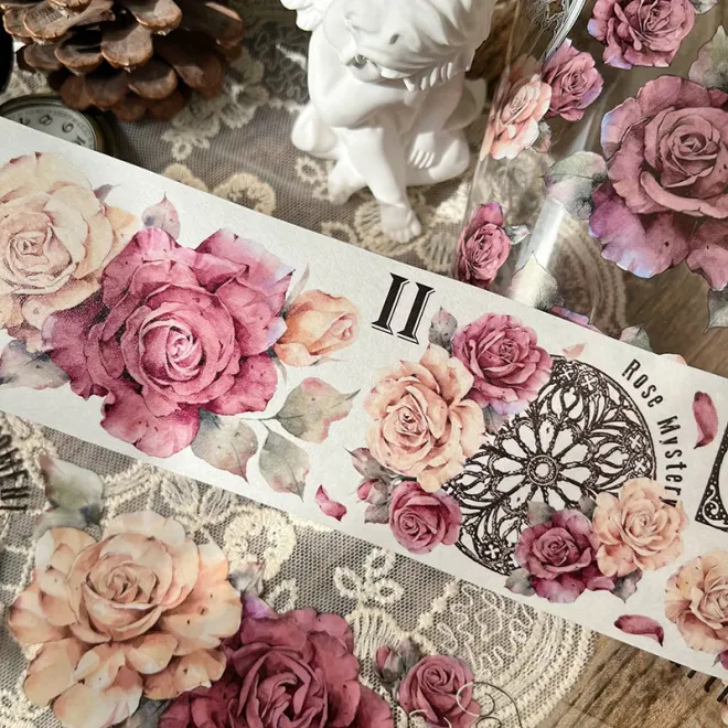 Vintage Rose PET tape