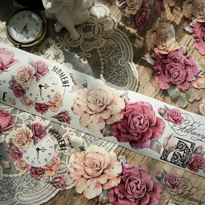 Vintage Rose PET tape