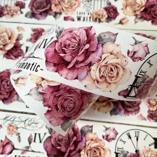 Vintage Rose PET tape