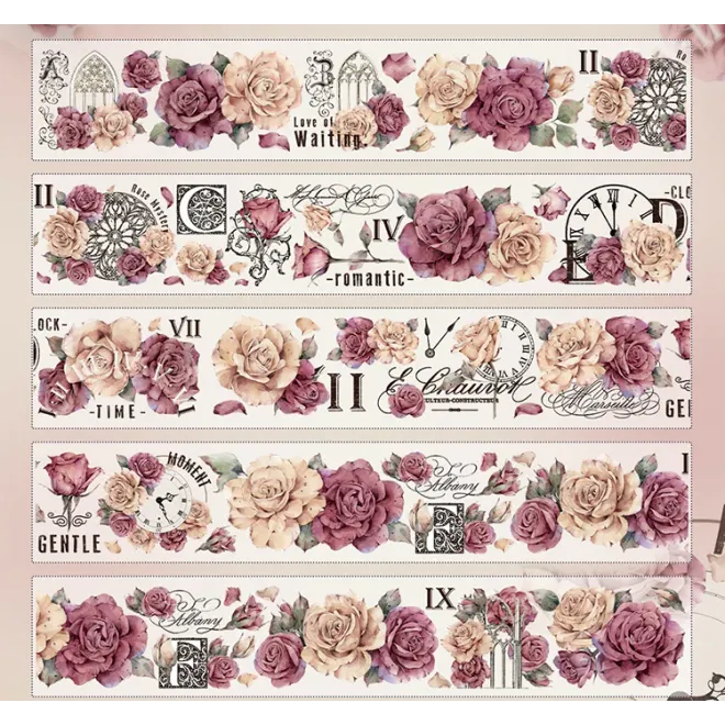 Vintage Rose PET tape