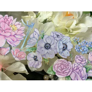 Mixed Flower PET tape