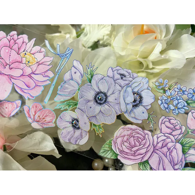 Mixed Flower PET tape