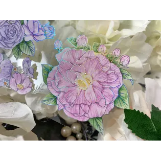 Mixed Flower PET tape
