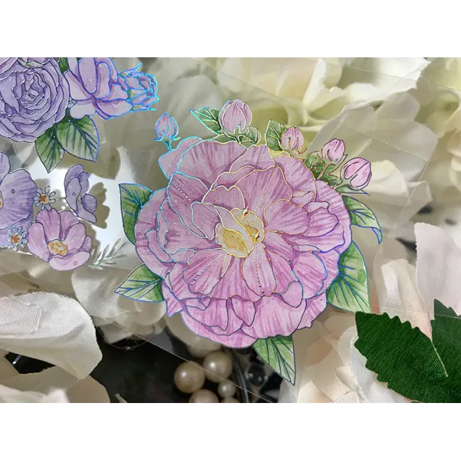 Mixed Flower PET tape