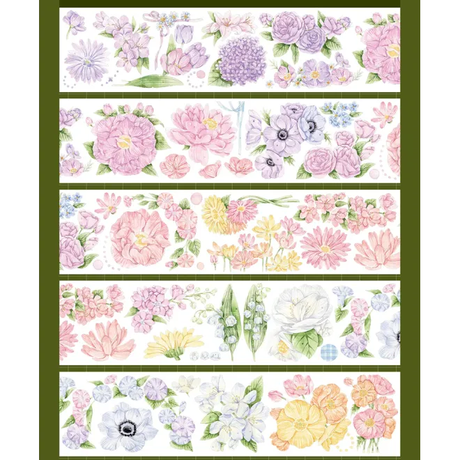 Mixed Flower PET tape
