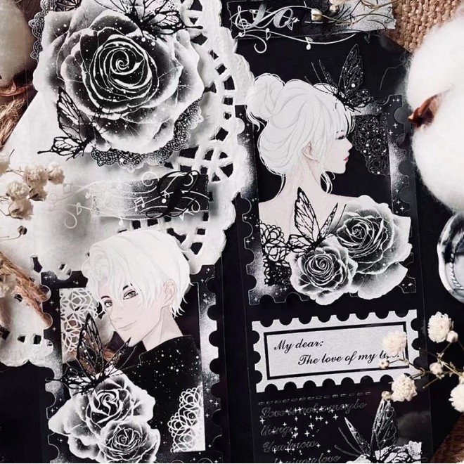 Flower Boy and Girl PET tape