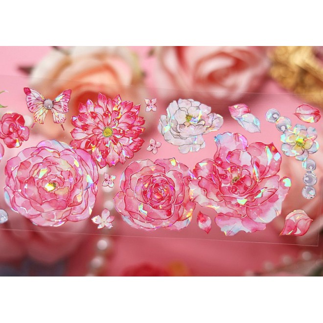 Butterfly Roses PET tape