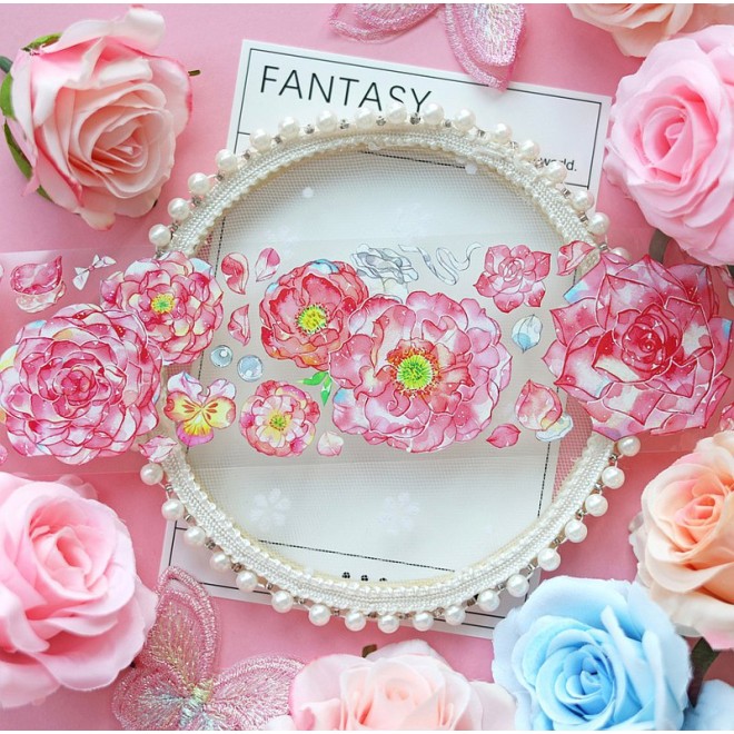 Butterfly Roses PET tape