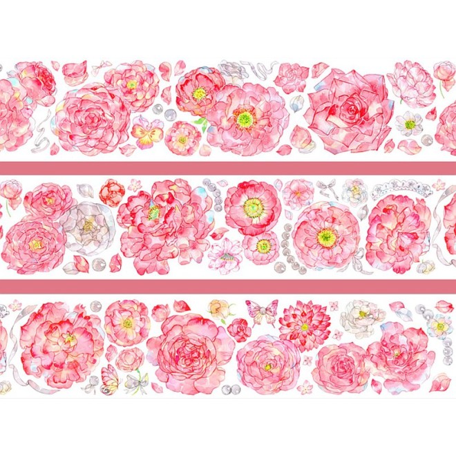 Butterfly Roses PET tape