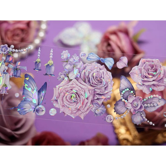 Purple Mania Rose PET tape