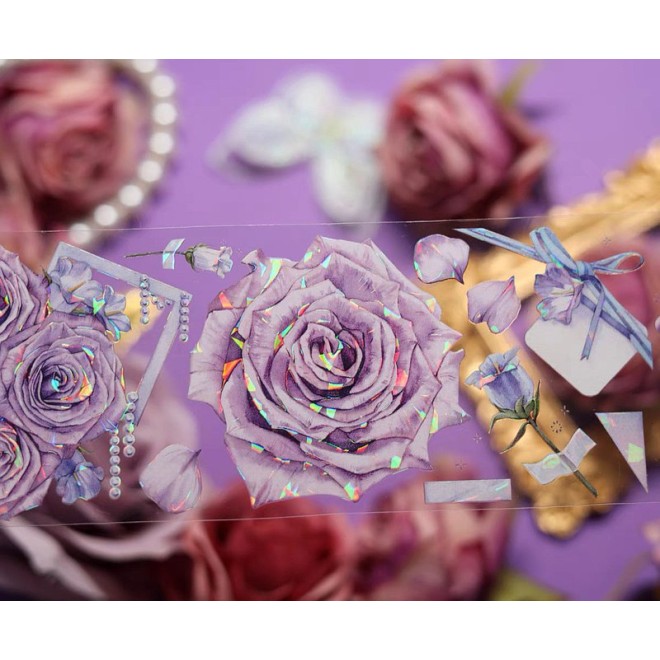 Purple Mania Rose PET tape