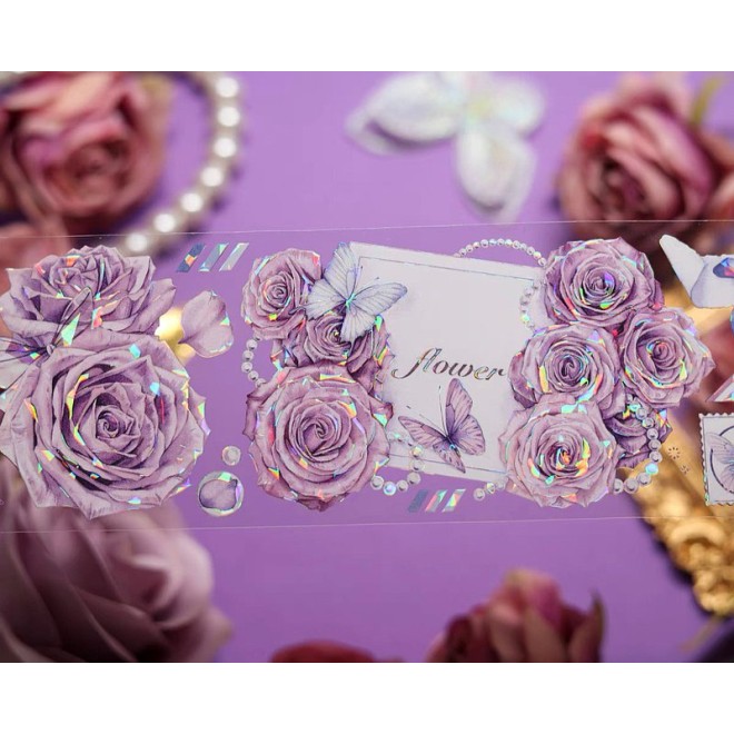 Purple Mania Rose PET tape