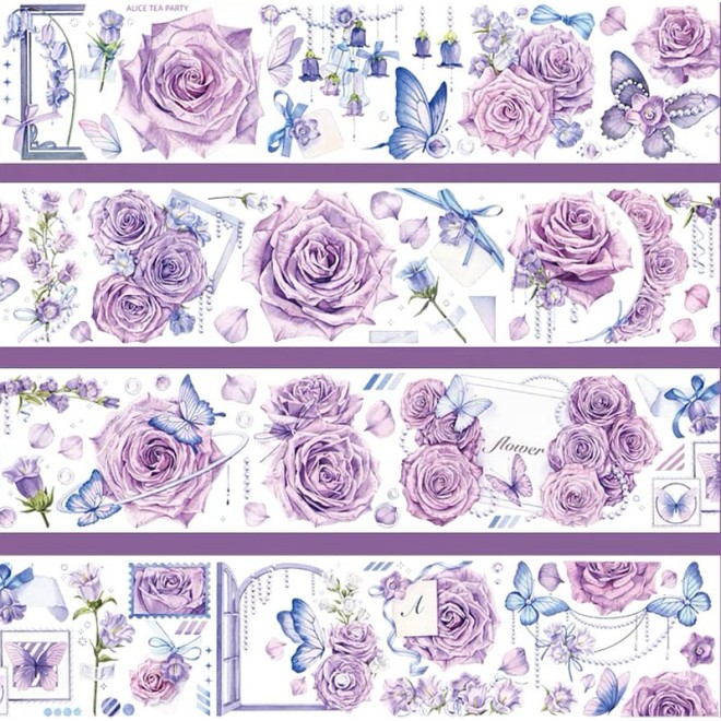 Purple Mania Rose PET tape