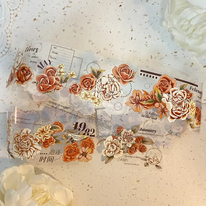 Dusty Flower PET tape