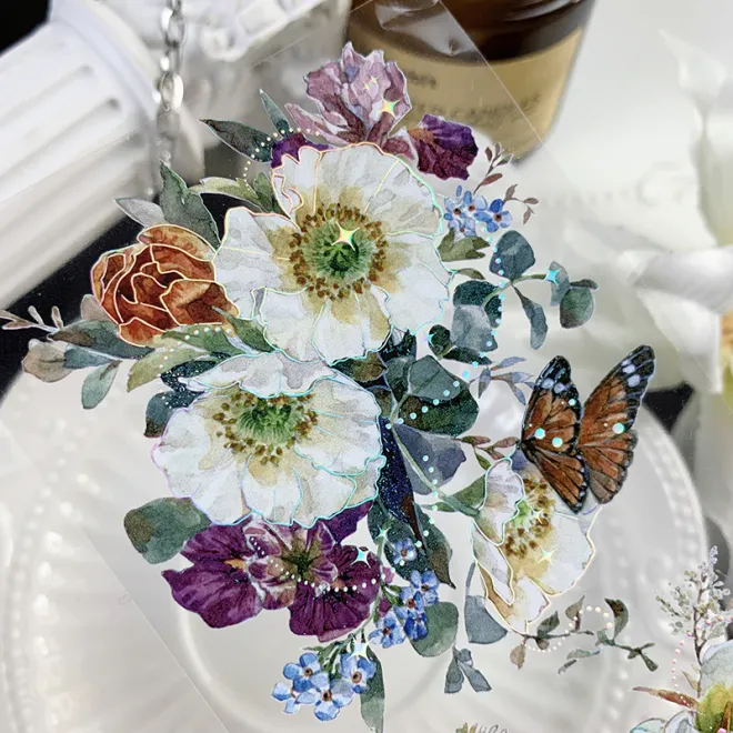 Flower drunkenness PET tape