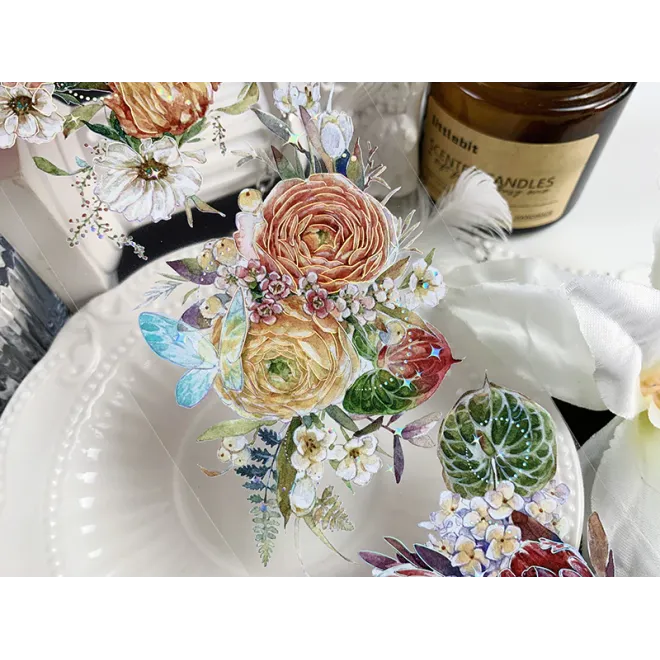 Flower drunkenness PET tape