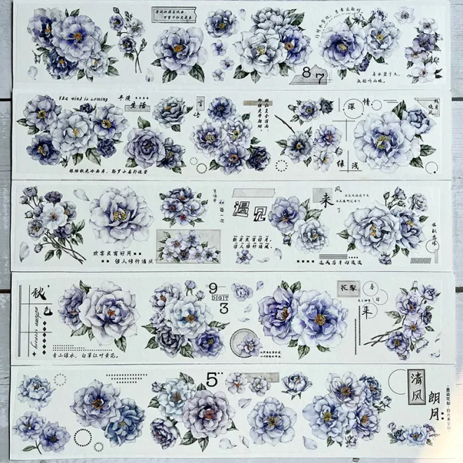 Amethyst Chinese Roses PET tape