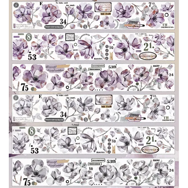 Shadow Flower PET tape ( Rolls available)