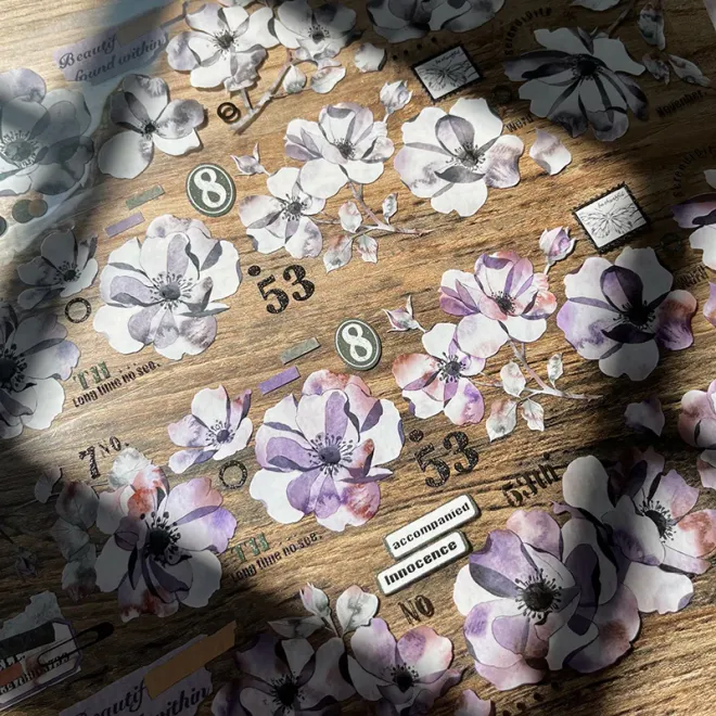 Shadow Flower PET tape ( Rolls available)