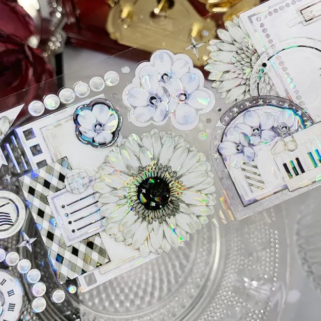 White Flower Pet tape 