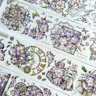 Clock orchid Flower PET tape