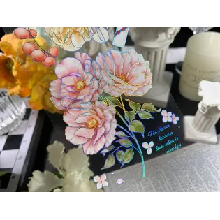 Dinner pink Rose PET tape