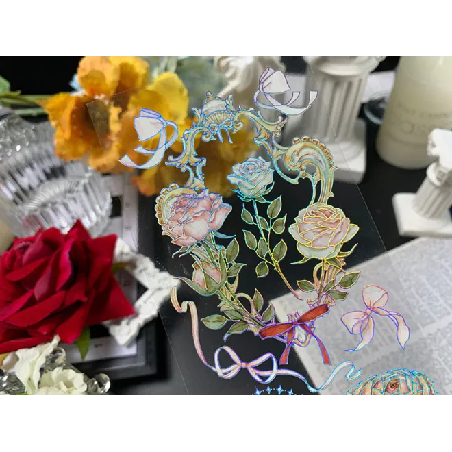 Dinner pink Rose PET tape