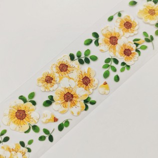 Blooming Yellow Flower PET tape