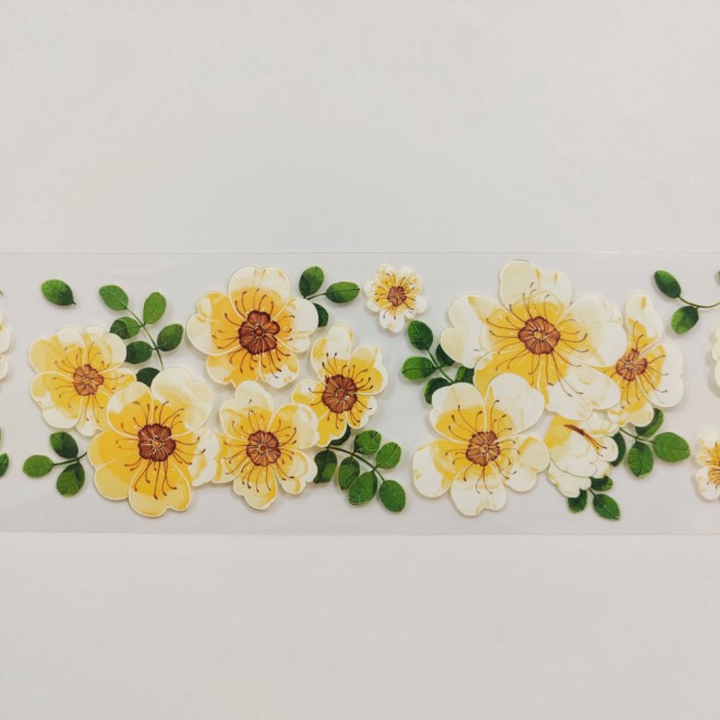 Blooming Yellow Flower PET tape