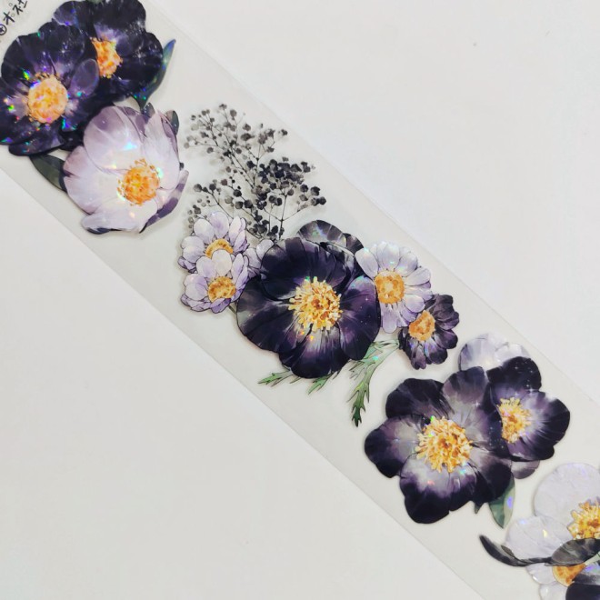 Day and Night Flower PET tape