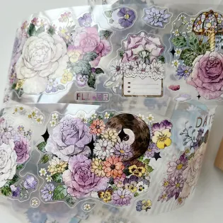 Colourful Blossoms PET tape